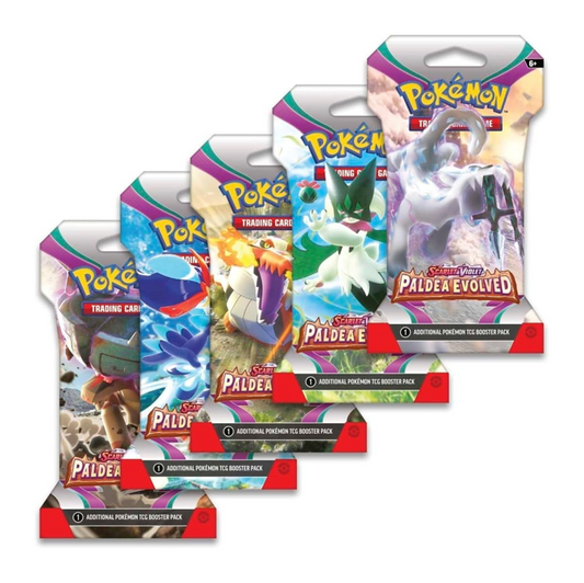 Pokémon TCG: Scarlet & Violet - Paldea Evolved Sleeved Booster Pack (1 Stück zufällig)