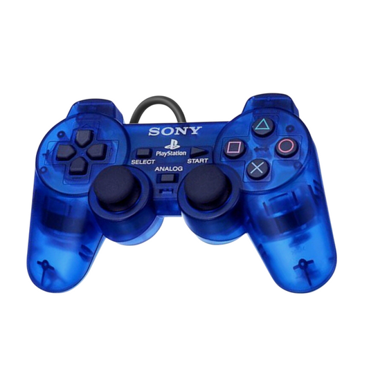Playstation 2 Ps2 Controller blau transparent - Original Sony - Dualshock - sehr gut