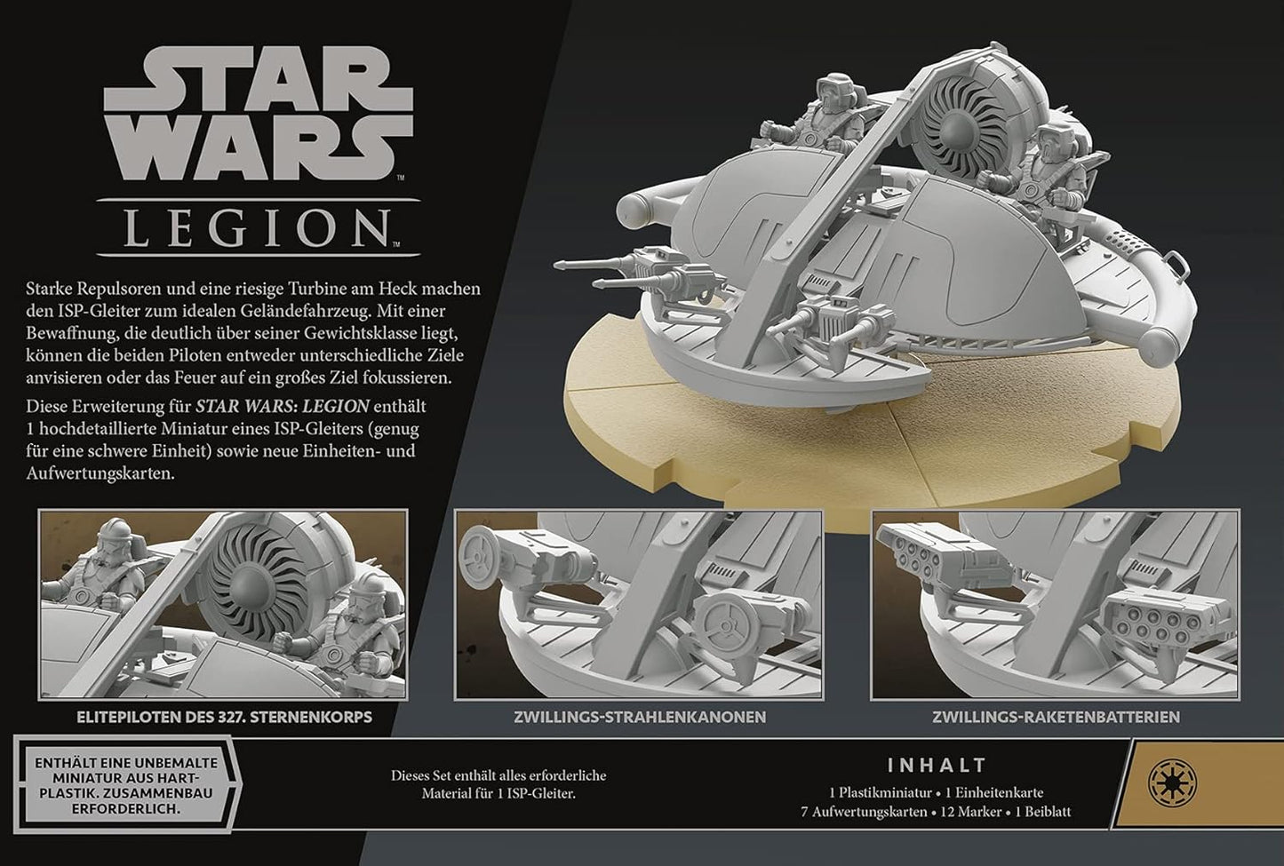 Star Wars Legion ISP-Gleiter Einheit-Erweiterung Tabletop Asmodee