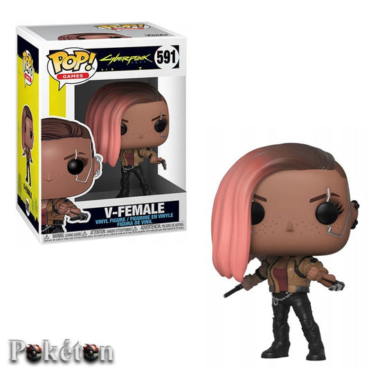 FUNKO POP Cyberpunk #591 V-Female - Vinyl Figur NEU