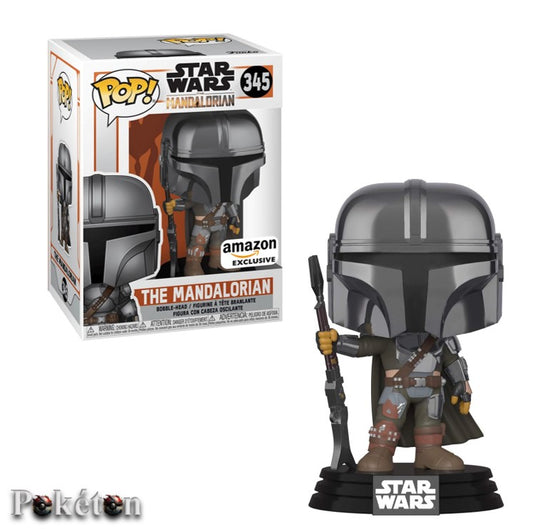 FUNKO POP Star Wars #345 The Mandalorian - Vinyl Figur NEU