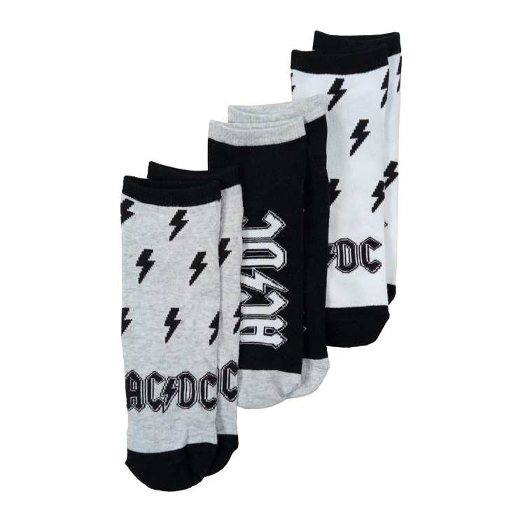 ACDC Socken Sneaker 3er Pack Unisex Größe 43-46