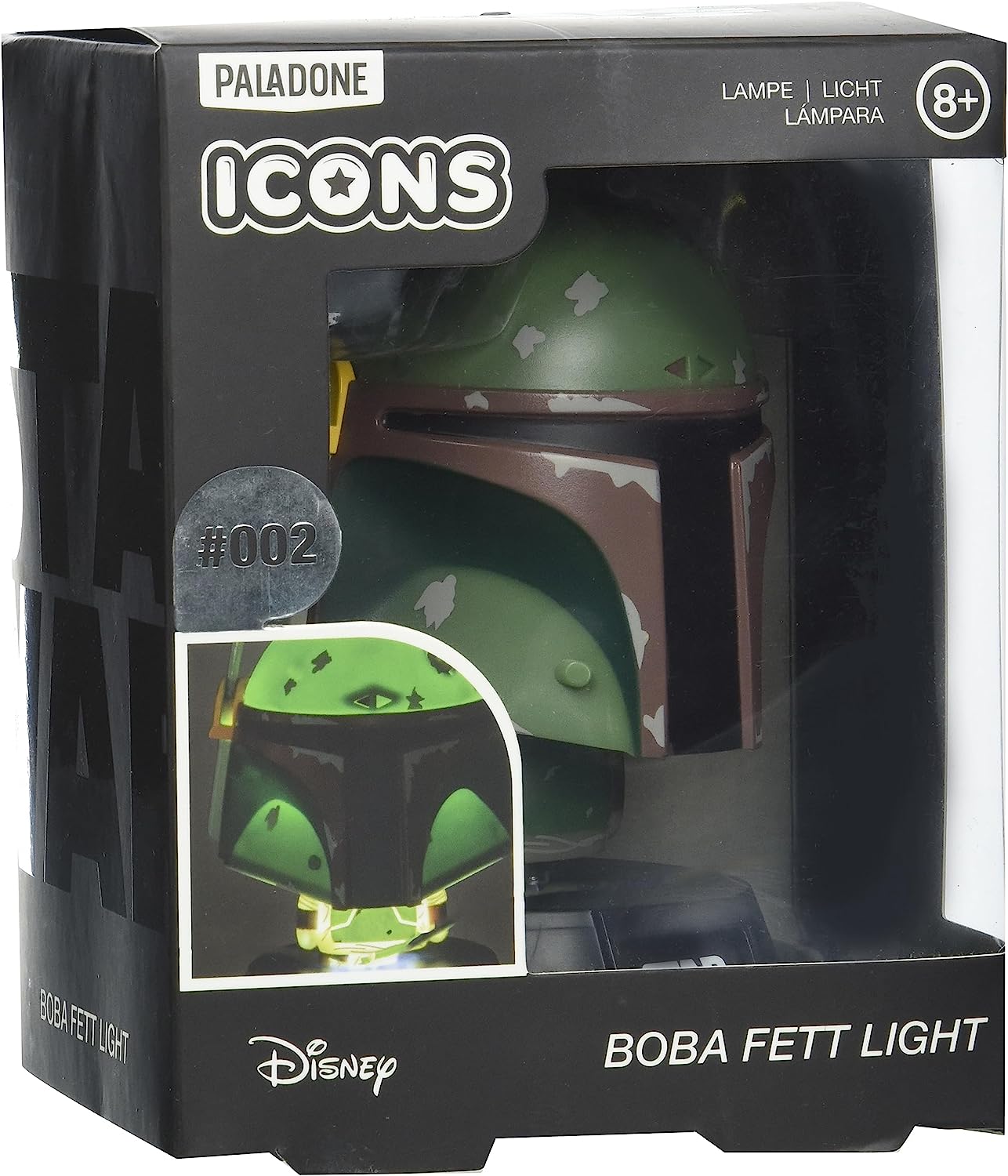 Star Wars Disney Boba Fett - Icons Light Licht Nachtlicht Lampe - Paladone