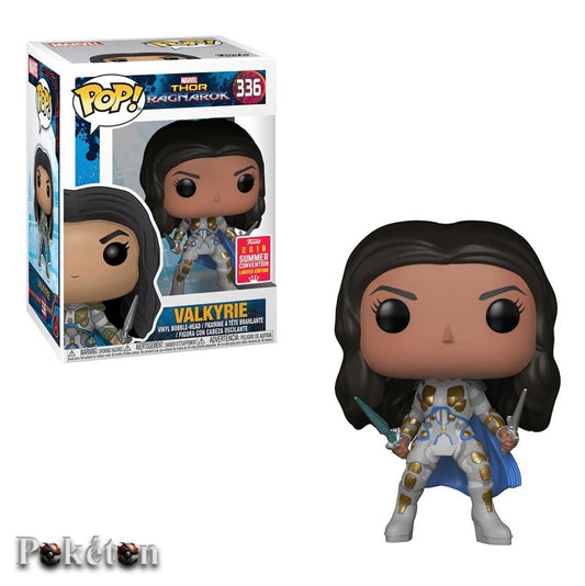 FUNKO POP Marvel Thor Ragnarok #336 Valkyrie - 2018 Summer Convention - Bobble Head Figur NEU OVP