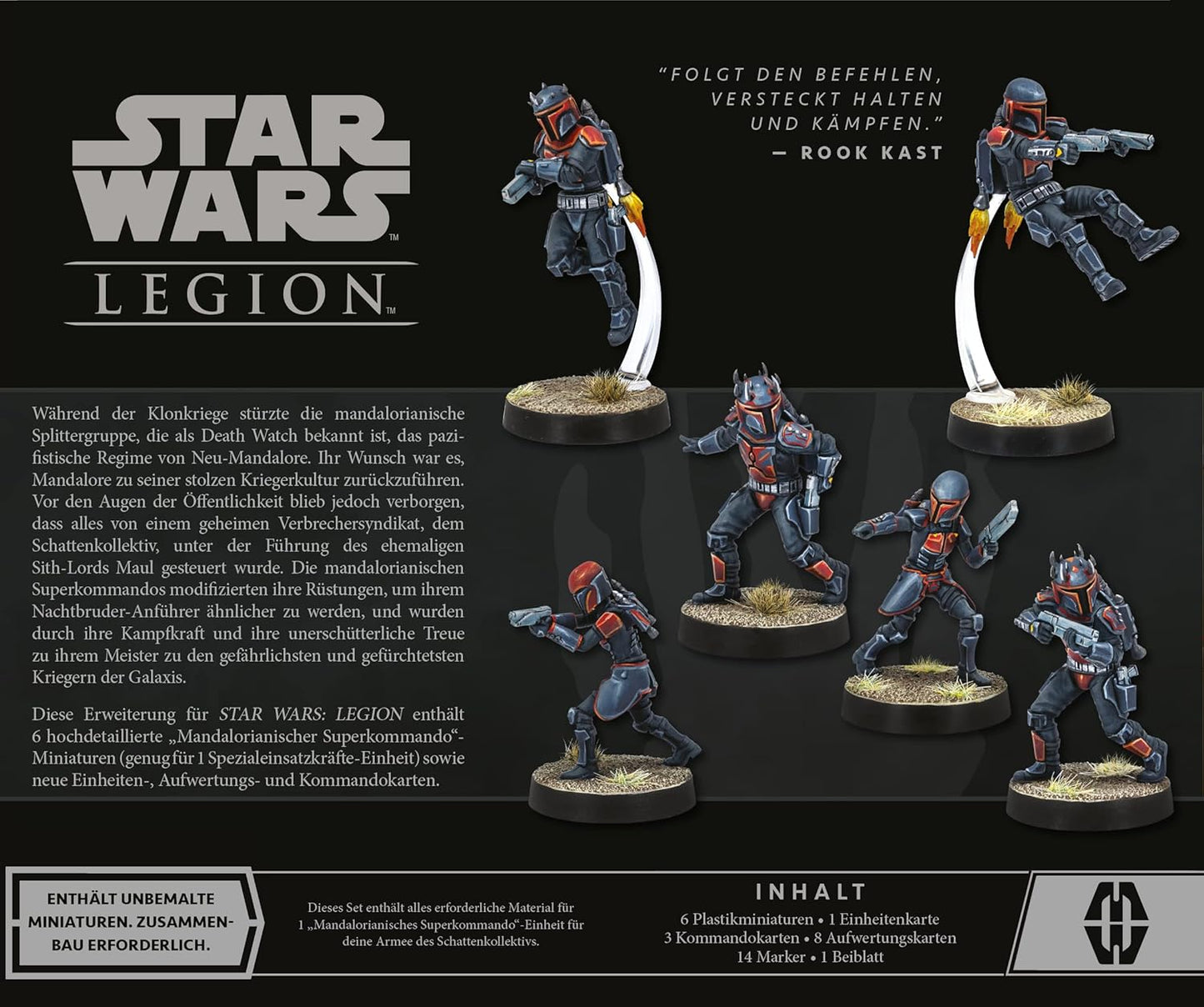Star Wars Legion Mandalorianische Superkommandos Einheit Erweiterung Tabletop Asmodee