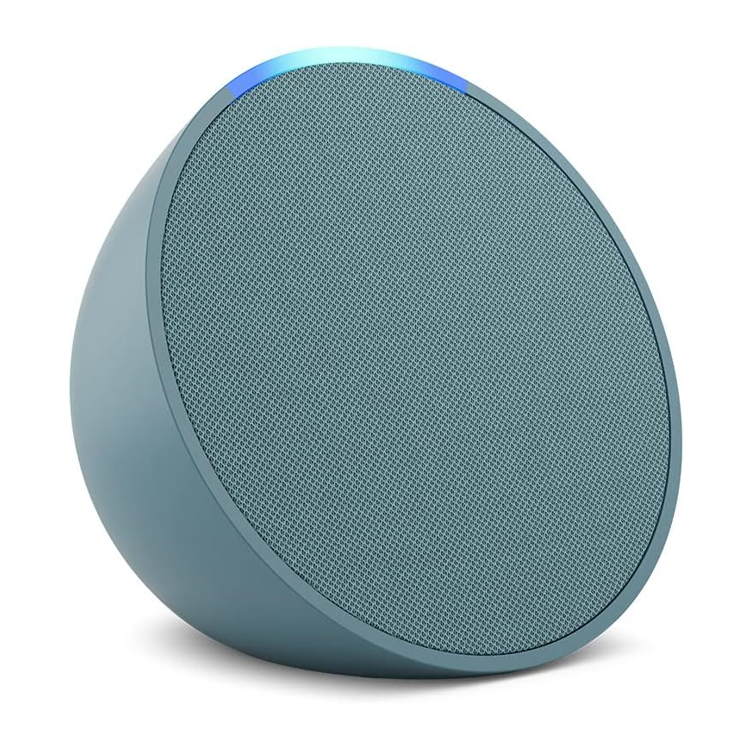Amazon Echo Pop blaugrün Bluetooth Lautsprecher Alexa (Spotify, Apple Music, Deezer, etc)
