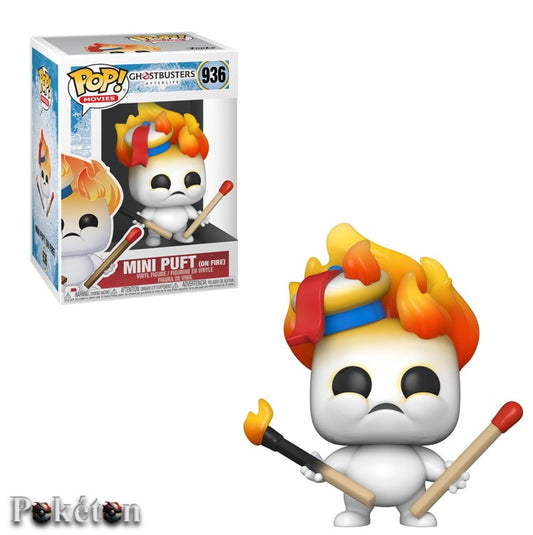 FUNKO POP Ghostbusters #936 Mini Puft (on Fire) - Vinyl Figur - Neu