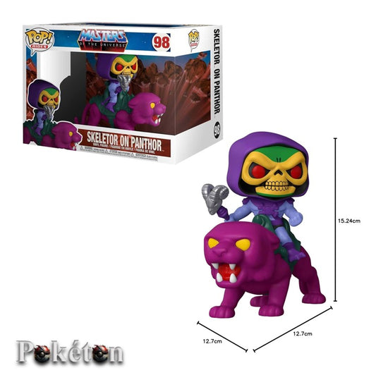 FUNKO POP Master of the Universe Super Pop #98 Skeletor on Panthor - Vinyl Figur NEU