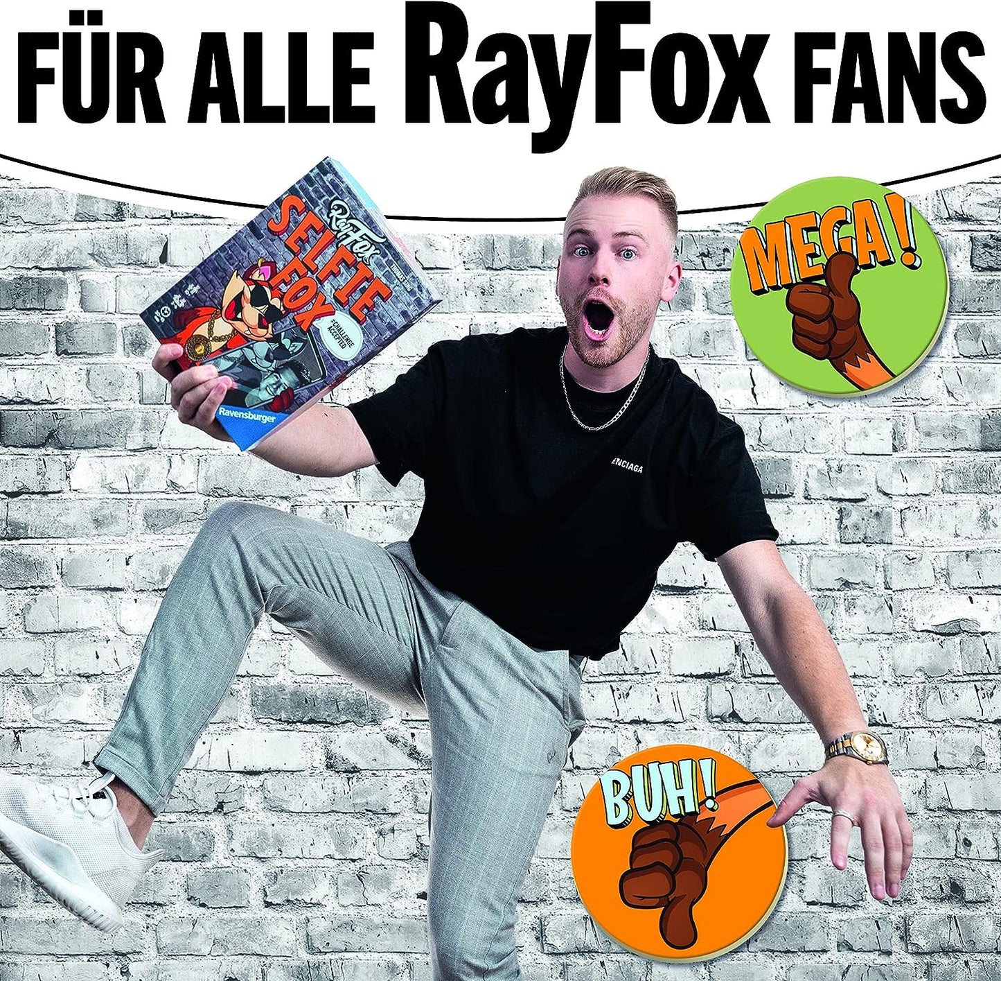 Ravensburger Ray Fox Selfie Fox - Familienspiel Partyspiel Brettspiel Gesellschaftsspiel