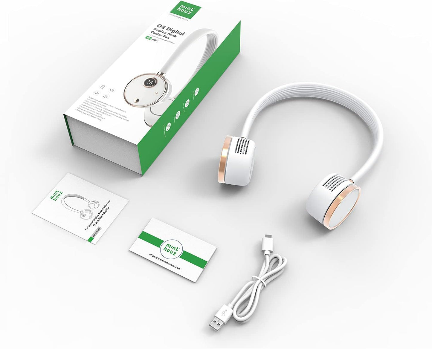 Tragbarer Halsventilator Nackenventilator Ventilator USB 3 Geschwindigkeiten Outdoor Büro