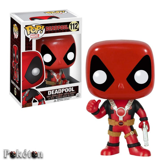 FUNKO POP Marvel #112 Deadpool - Bobble-Head Figur - Neu