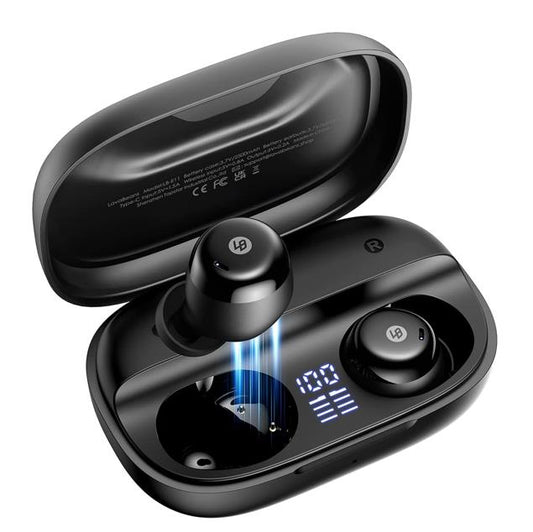 LavaBeans Bluetooth Kopfhörer in Ear, 126H Wiedergabe Kabellos LED Wireless Earbuds, IPX 8 Wasserdicht, Noise Cancelling Sport Ohrhörer