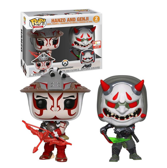 FUNKO POP - Overwatch 2er Pack Hanzo and Genji - Vinyl Figur NEU