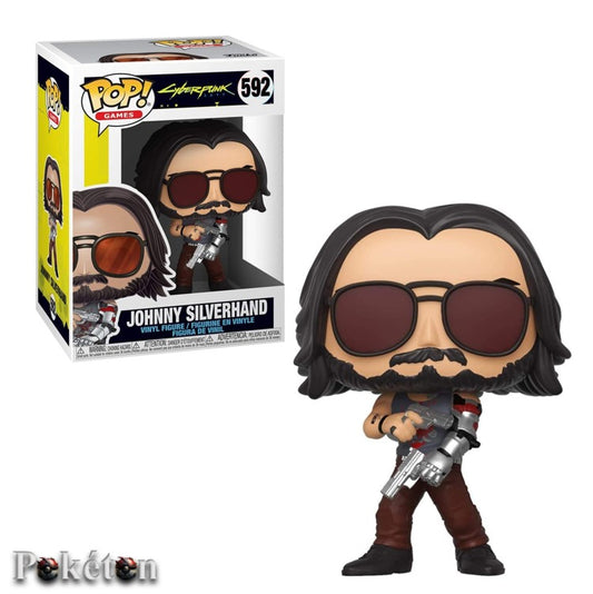 FUNKO POP Cyberpunk #592 Johnny Silverhand - Vinyl Figur - Neu