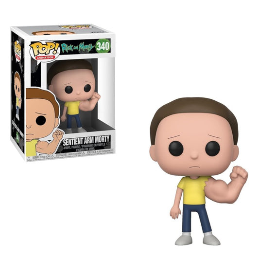 FUNKO POP Rick and Morty #340 Sentient Arm Morty Figur sealed NEU