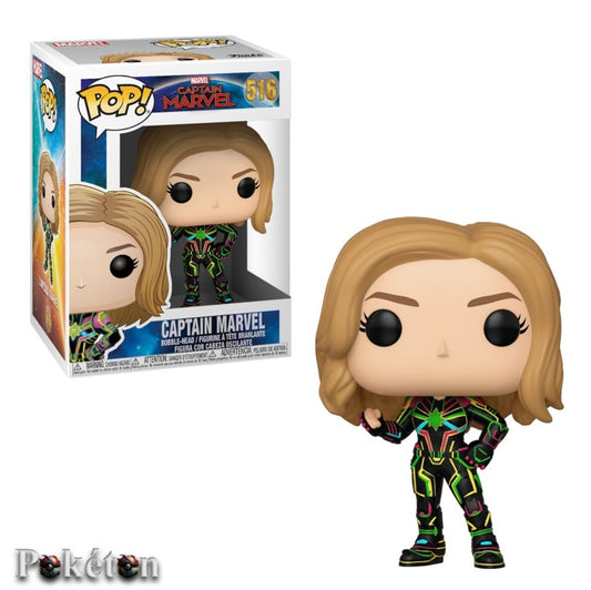 FUNKO POP #516 Captain Marvel - Bobble Head Figur NEU OVP