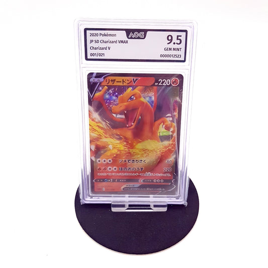 Pokemon Charizard V 001/021 Vmax Starter Set japanisch AOG Grading 9,5 Gem Mint