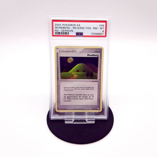 Pokemon Mondberg 94/112 holo EX Feuerrot & Blattgrün deutsch PSA 8 NM - Mint