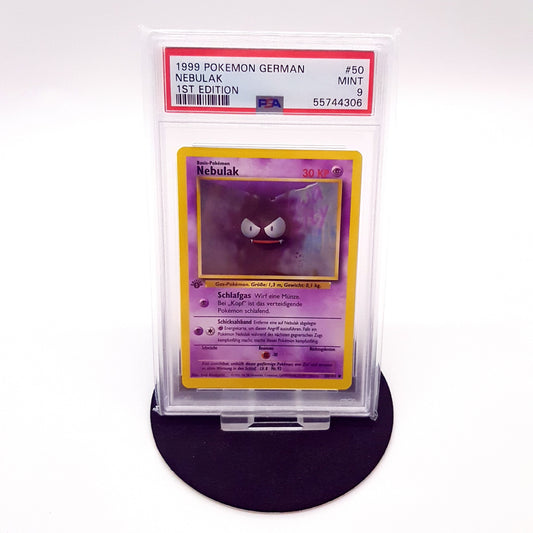 Pokemon Nebulak 50/102 1st Edition Base Set 1999 deutsch PSA 9 Mint