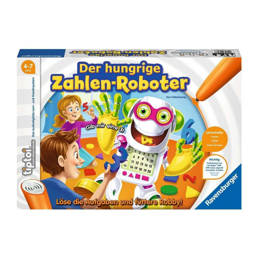Ravensburger tiptoi Spiel 00706 Der hungrige Zahlenroboter, Lernspiel - gebraucht