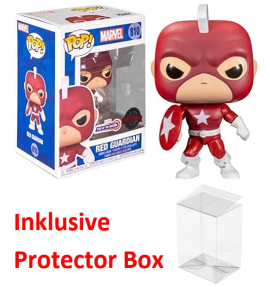 FUNKO POP Marvel #810 Red Guardian Special Bobble-Head sealed + Protector Box