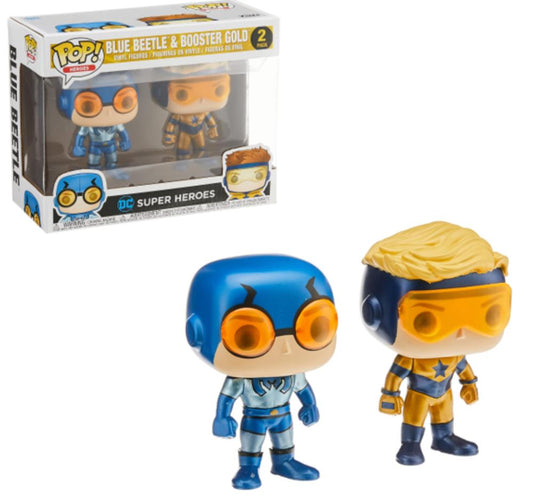 FUNKO POP DC Super Heroes - Blue Beetle & Booster Gold Figur NEU sealed