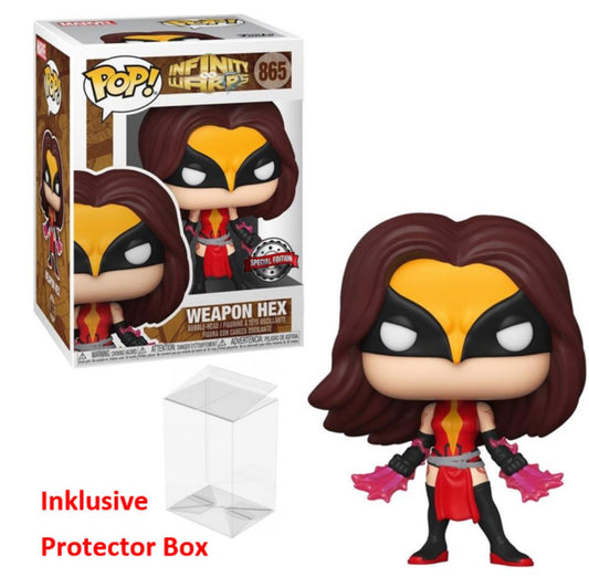 FUNKO POP Infinity Warps #865 Weapon Hex Special Figur sealed + Protector Box