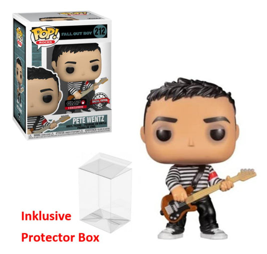 FUNKO POP Fall Out Boy #212 Pete Wentz Special Vinyl Figur sealed + Protector Box