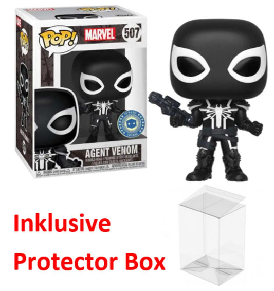 FUNKO POP Marvel #507 Agent Venom Pop in a Box Figur NEU sealed + Protector Box