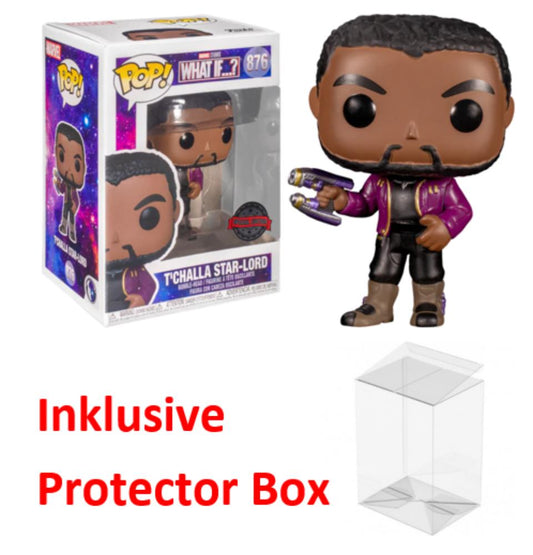FUNKO POP Marvel #876 T'Challa Star-Lord Special Bobble-Head NEU + Protector Box