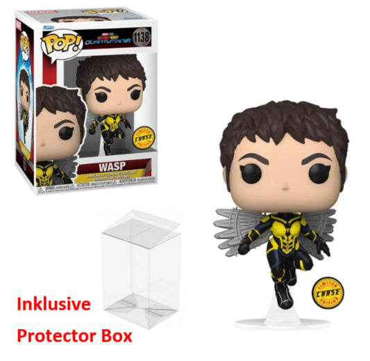FUNKO POP Marvel #1138 Wasp Chase Limited Edition Figur NEU sealed + Protector Box