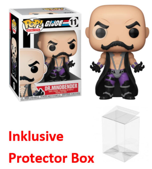 FUNKO POP GI. JOE #11 Dr. Mindbender Vinyl Figur NEU sealed + Protector Box