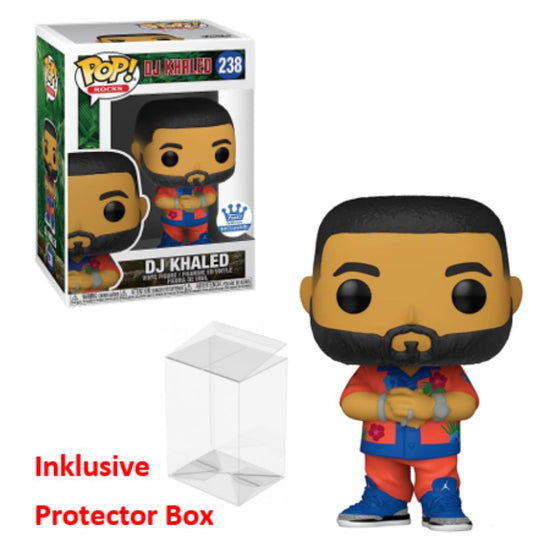 FUNKO POP Rocks #238 DJ Khaled Exclusive Vinyl Figur NEU sealed + Protector Box