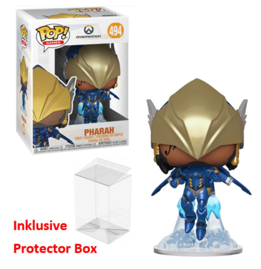 FUNKO POP Overwatch #494 Pharah Vinyl Figur NEU sealed + Protector Box