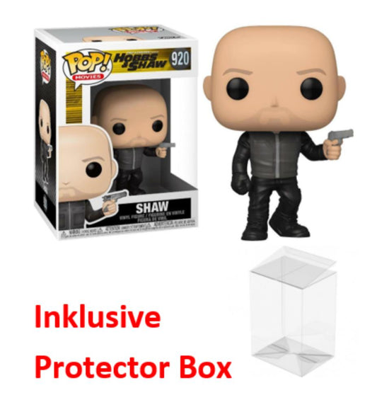 FUNKO POP Fast & Furious #920 Shaw Vinyl Figur NEU sealed + Protector Box