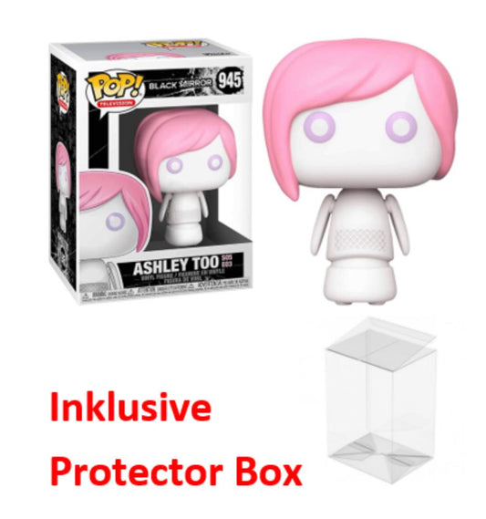 FUNKO POP Black Mirror #945 Ashley Too S05 E03 Figur NEU sealed + Protector Box