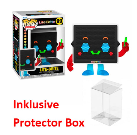 FUNKO POP Lite Brite #99 Lite-Brite Vinyl Figur NEU sealed + Protector Box