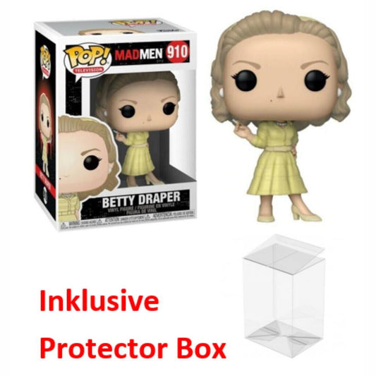 FUNKO POP Mad Men #910 Betty Draper Vinyl Figur NEU sealed + Protector Box