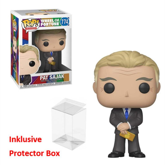FUNKO POP Wheel of Fortune #774 Pat Sajak Vinyl Figur NEU sealed + Protector Box
