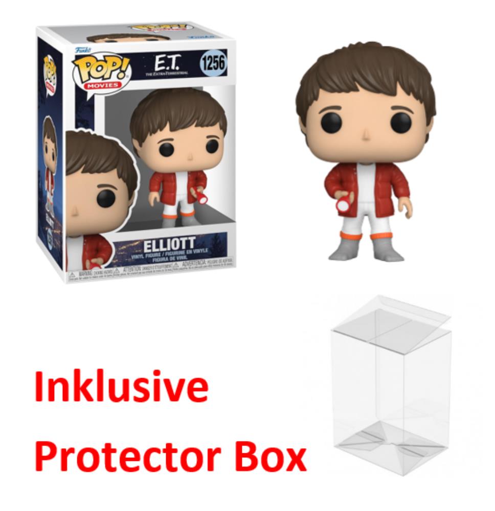 FUNKO POP E.T. #1256 Elliott Vinyl Figur NEU sealed + Protector Box