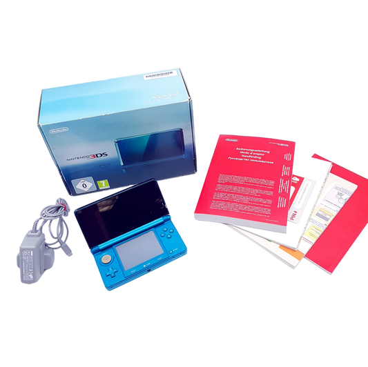 Nintendo 3DS Konsole aqua blau mit OVP - gebraucht