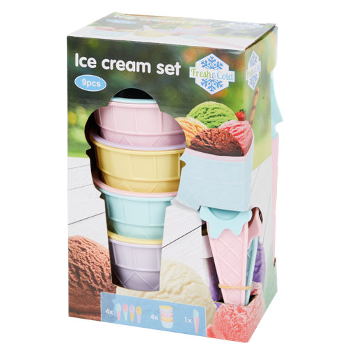 Eisbecher Set - Ice Cream Set - Sommer Kinder Eis