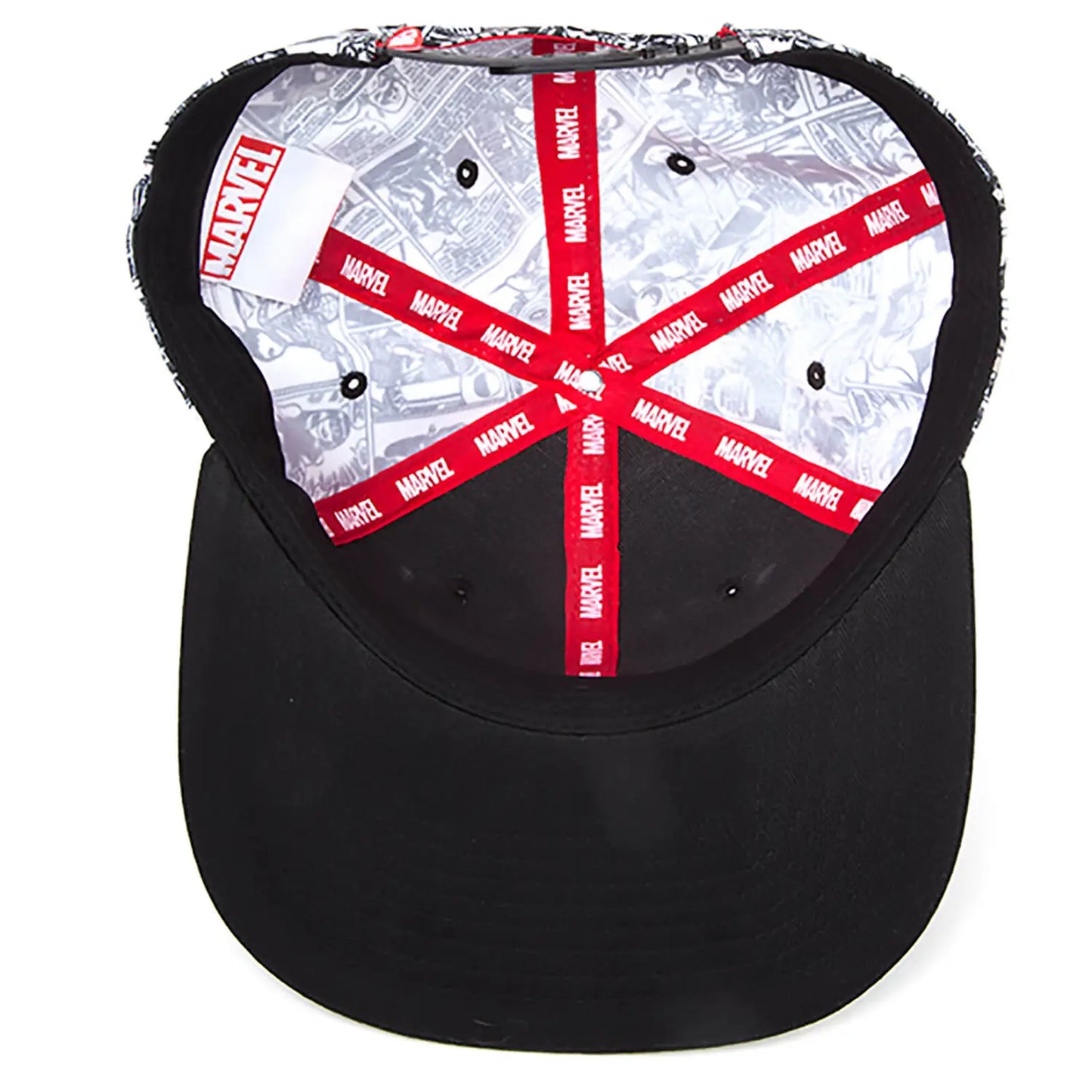 Marvel: Classic Red and White Logo Snapback Cap Mütze Basecap - verstellbar