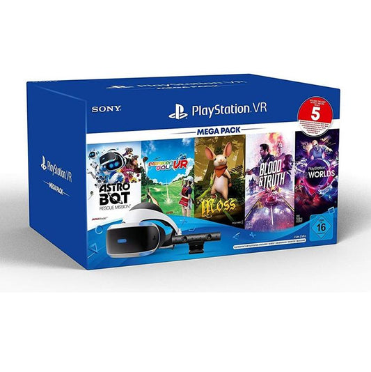 Playstation VR Mega Pack 3 für PS4 & PS5 (inkl VR Brille, VR-Headset, Camera & 5 Spiele)