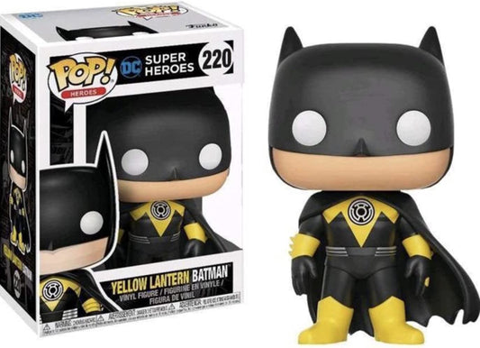 FUNKO POP Super Heroes #220 Yellow Lantern Batman Vinyl Figur NEU sealed