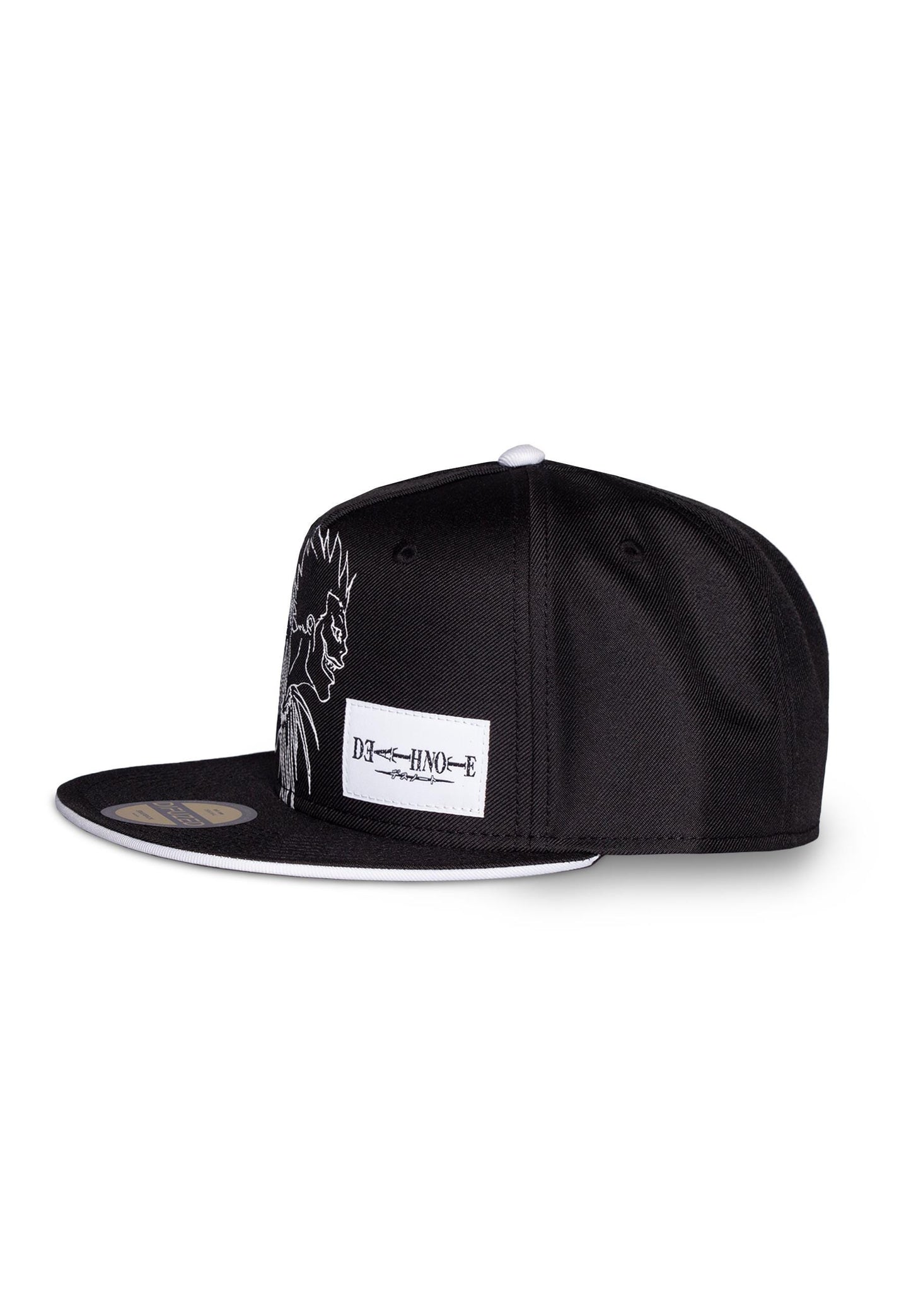 Death Note Ryuk Line Art Black and White - Snapback Cap Mütze Basecap - verstellbar
