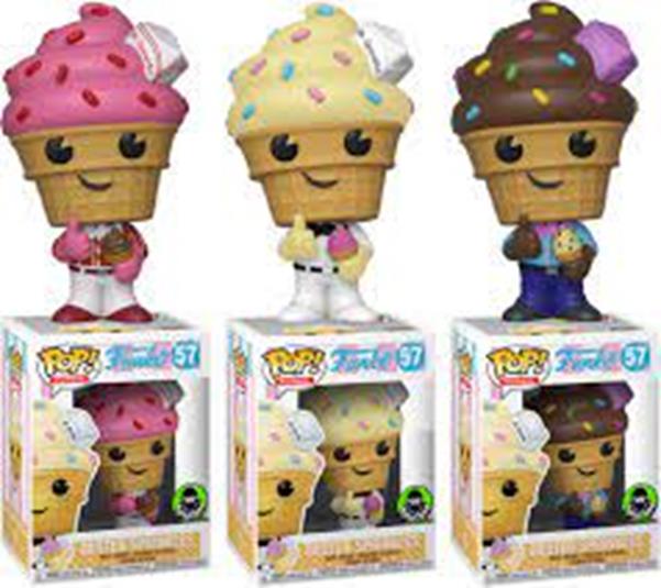 FUNKO POP #57 Mister Sprinkles 3er Pack Vanille Schoko Strawberry Vinyl Figur NEU