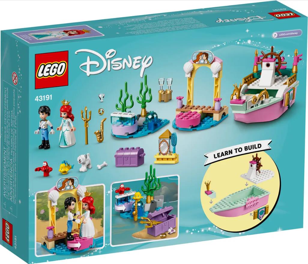 LEGO 43191 Arielles Festtagsboot Disney