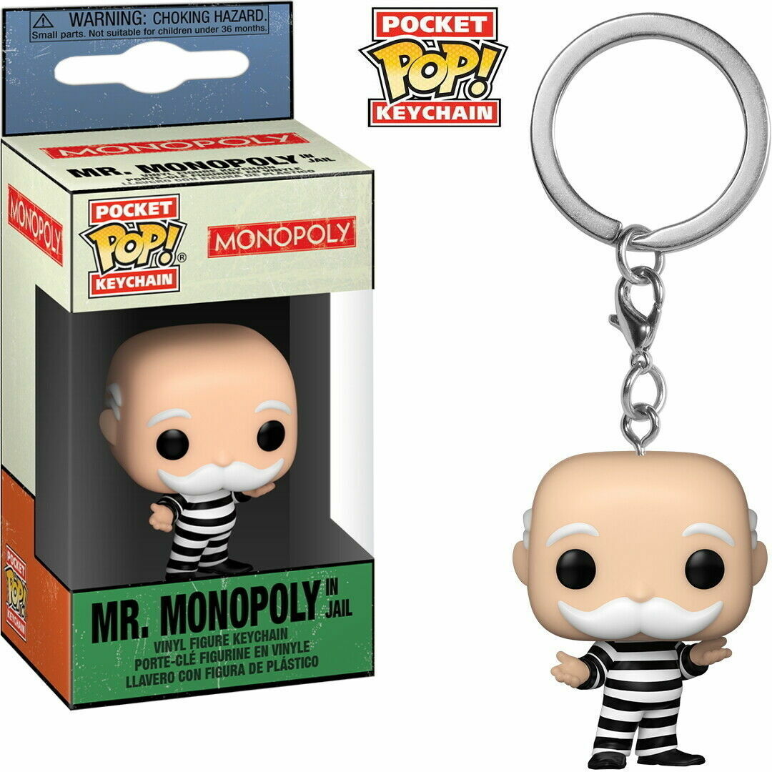 Pocket Pop! Keychain FUNKO - Mr. Monopoly in Jail - Schlüsselanhänger