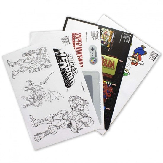 Super Nintendo Tech Stickers Gadget (24 Aufkleber)